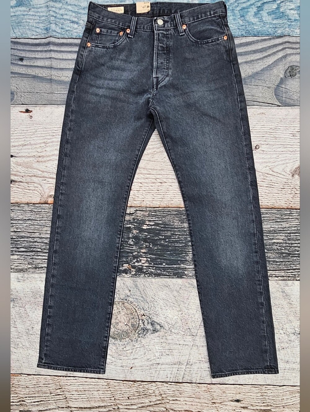 Levi's 501 Original Fit Premium Jeans Dark Stonewash Men's Size 30x32 NWT